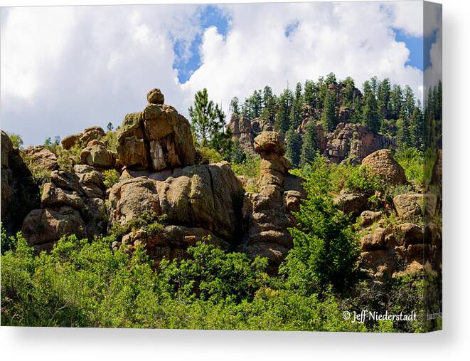 Earth Canvas Print featuring the photograph Balancing by Jeff Niederstadt