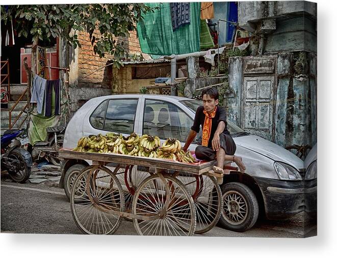 5d Mark Iii Canvas Print featuring the photograph Bananas by John Hoey