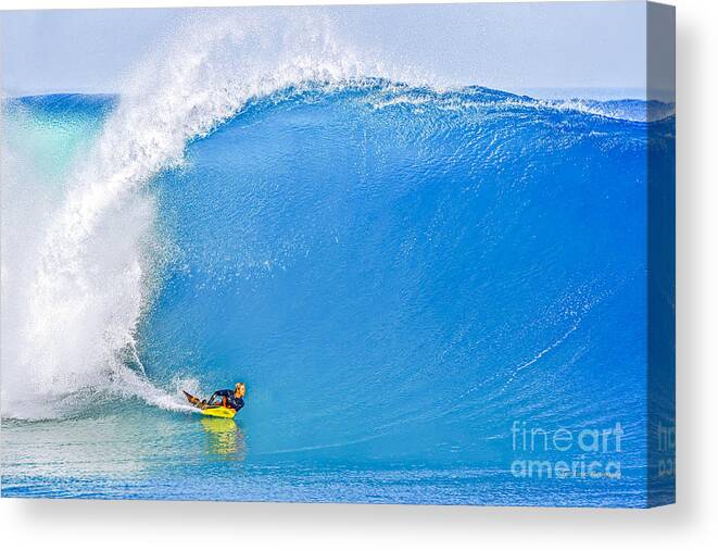 Banzai Pipeline Canvas Print featuring the photograph Banzai Pipeline The Perfect Wave by Aloha Art