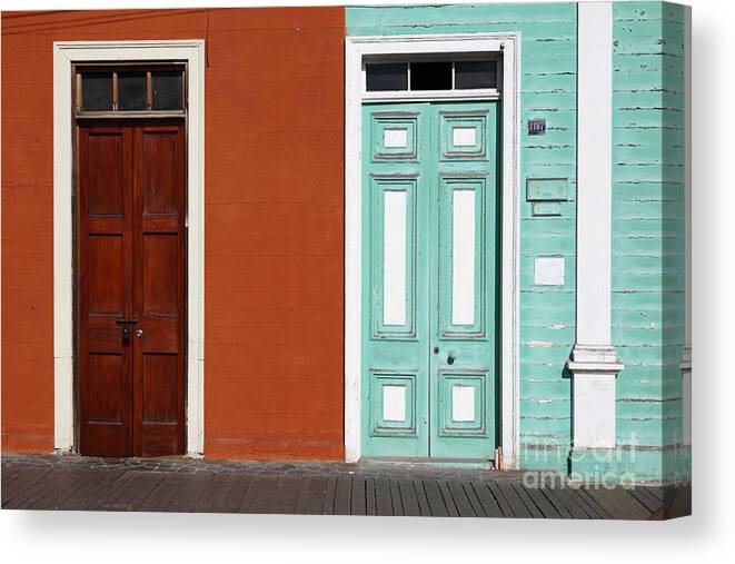 Chile Canvas Print featuring the photograph Baquedano Street Iquique Chile by James Brunker