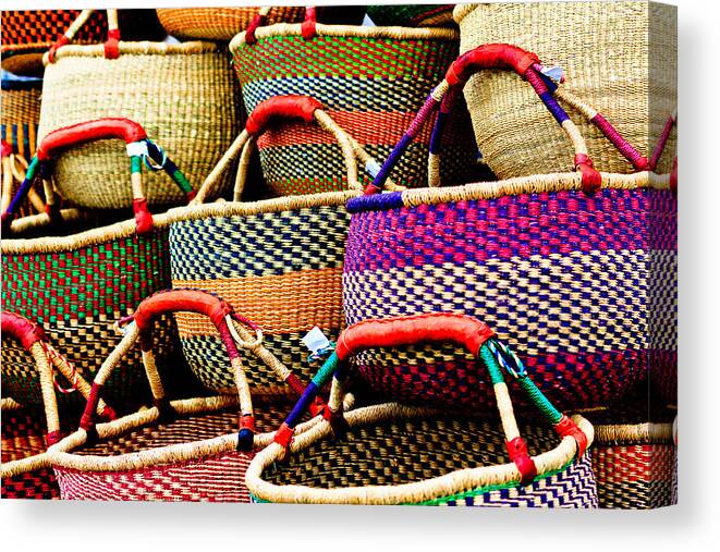 Baskets Canvas Print featuring the photograph Baskets by Ben Graham