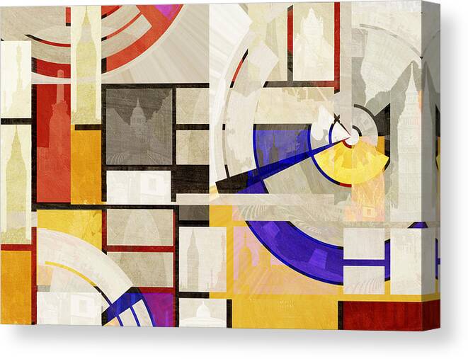 Bauhaus Canvas Print featuring the photograph Bauhaus Rectangle TWO by BFA Prints