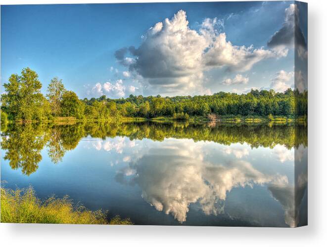 Be The Stream Of The Universe Canvas Print featuring the photograph Be the Stream of the Universe by William Fields