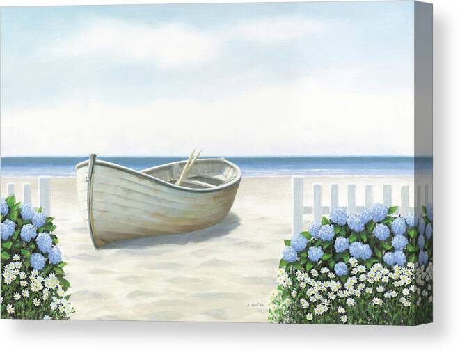 Beaches Canvas Print featuring the painting Beach Days I by James Wiens