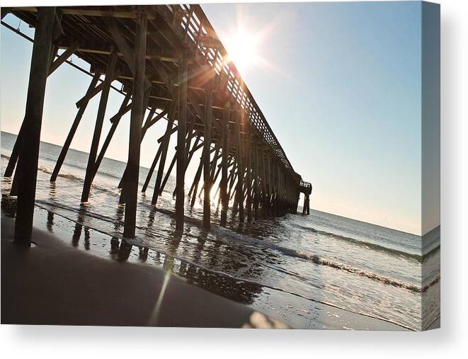 Myrtle Beach State Park Canvas Print featuring the photograph Beach's Beauty by Jessica Brown
