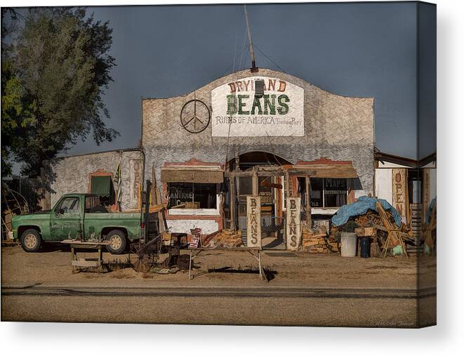 Trading Post Canvas Print featuring the photograph Beans for Sale by Erika Fawcett