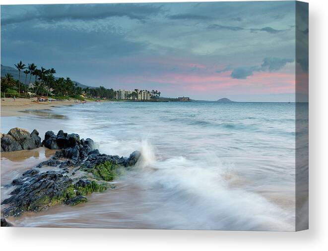 Scenics Canvas Print featuring the photograph Beautiful Maui Waves by Ian Hennes