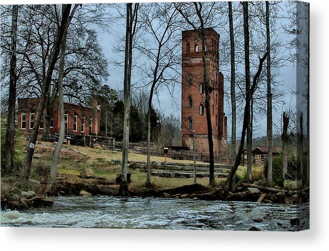 Glendale Shoals Canvas Print featuring the photograph Beautiful Ruins by Sonja Dover