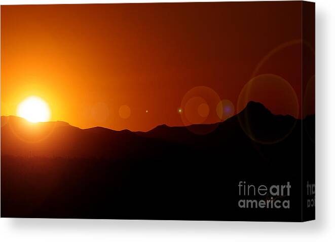 Photograph Canvas Print featuring the photograph Beautiful start to the Day by Vicki Pelham