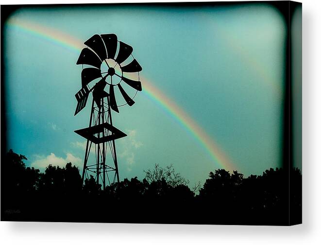 Windmill Canvas Print featuring the photograph Beauty After the Storm by Shirley Tinkham