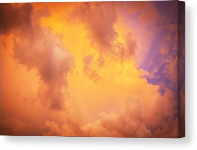 Clouds Canvas Print featuring the photograph Before the Storm Clouds Stratocumulus 9 by Rich Franco