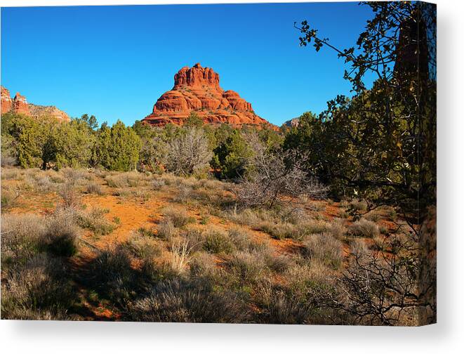 Scenics Canvas Print featuring the photograph Bell Rock Near Sedona by Jacobh