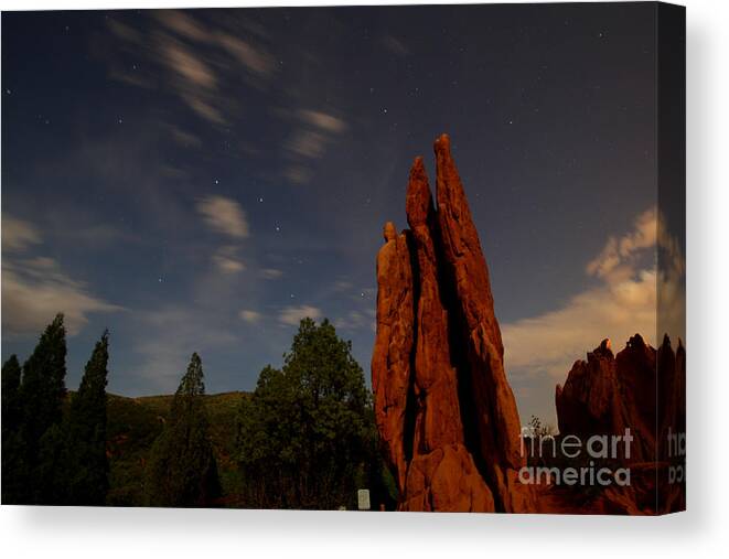 Big Dipper Canvas Print featuring the photograph Big Dipper at Garden of the Gods 2 by JD Smith