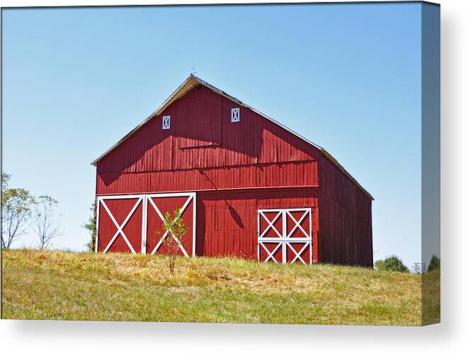 Red Barn Canvas Print featuring the photograph Big Red by Brittany Horton