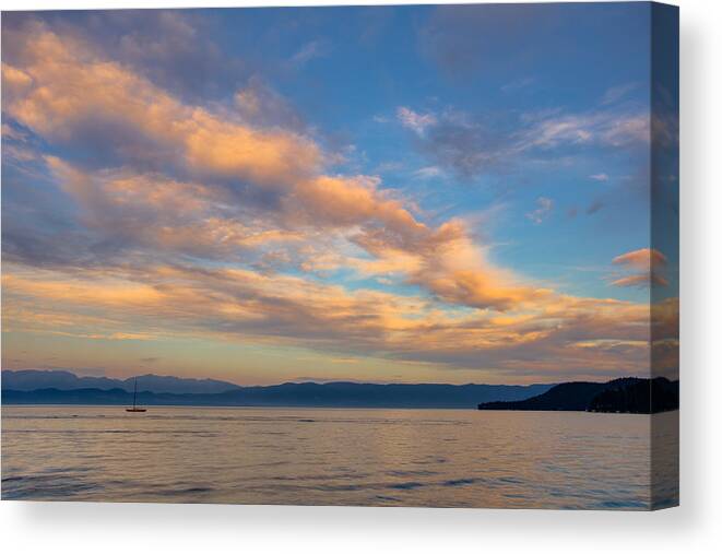 Lakeside Canvas Print featuring the photograph Big Sky Country by Adam Mateo Fierro