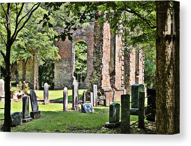 Churches Canvas Print featuring the photograph Biggin Church by Linda Brown