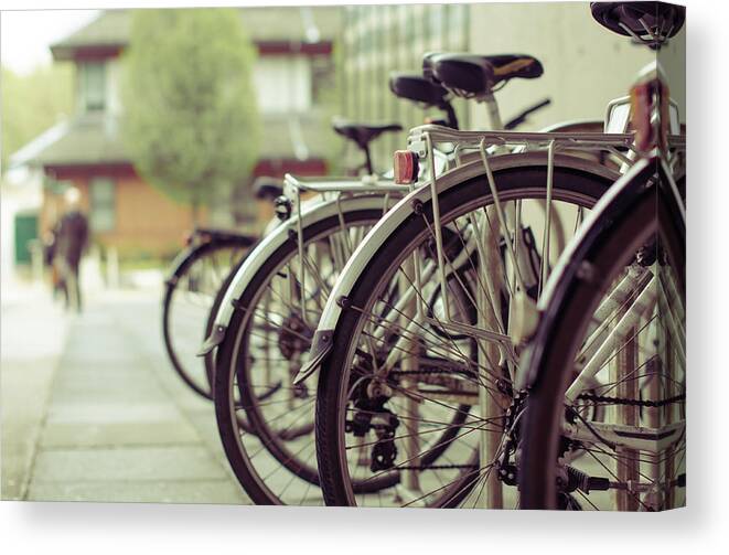 West Yorkshire Canvas Print featuring the photograph Bikes by Jenna Woodward Photography