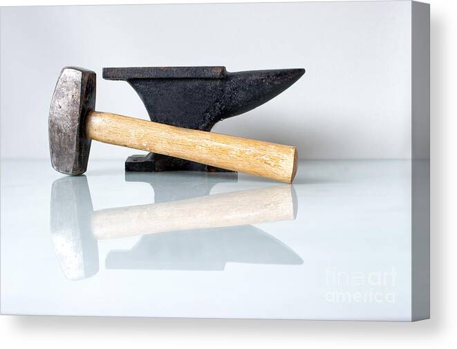 Blacksmith Tools Canvas Print featuring the photograph Blacksmith tools by Torbjorn Swenelius