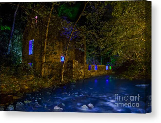 Old Mill Canvas Print featuring the photograph Blanchard's Mill by Keith Kapple