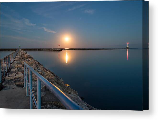 Blood Moon Canvas Print featuring the photograph Blood Moon II by James Meyer