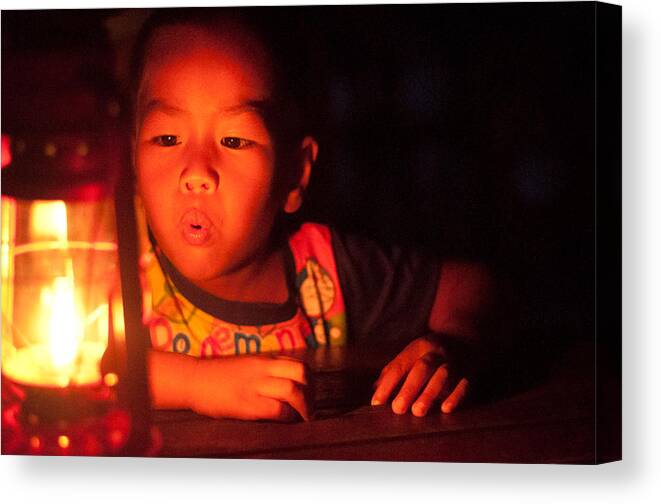 Documentary Canvas Print featuring the photograph Blow by Rick Saint