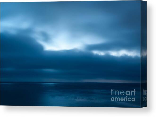Ocean Canvas Print featuring the photograph Blue by Jennifer Magallon