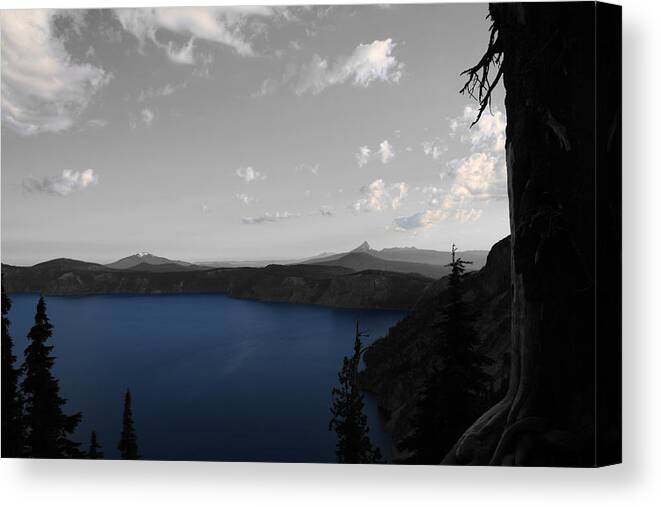 Dylan Punke Canvas Print featuring the photograph Blue Lookout by Dylan Punke