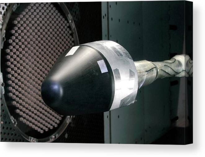 Space Vehicle Canvas Print featuring the photograph Blue Origin's Space Vehicle Testing by Nasa/blue Origin