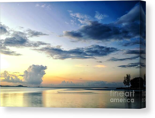 Michelle Meenawong Canvas Print featuring the photograph Blue Relax by Michelle Meenawong