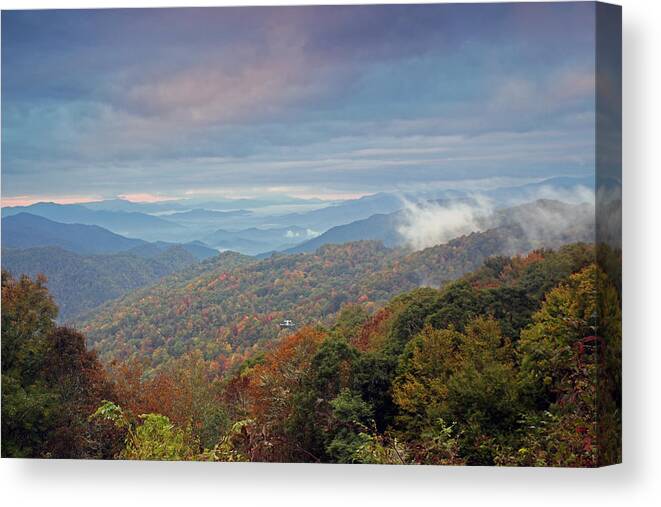 Landscapes Canvas Print featuring the photograph Blue Ridge by Jennifer Robin