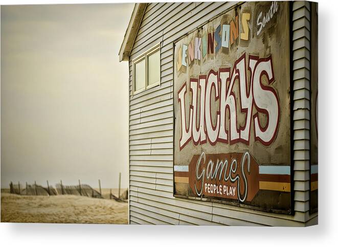 Jenkinsons Canvas Print featuring the photograph Boardwalk Empire by Heather Applegate