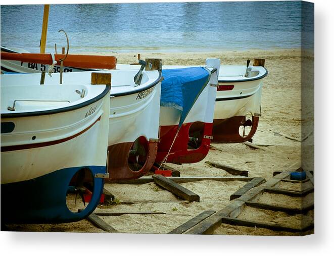 Boats Canvas Print featuring the photograph Boats by Frank Tschakert