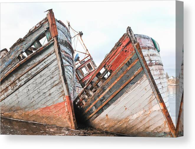 Boat Canvas Print featuring the photograph Boats Isle of Mull 2 by Tom and Pat Cory