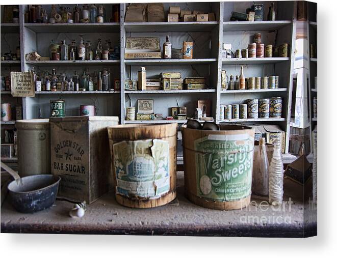 Travel Canvas Print featuring the photograph Bodie General Store by Crystal Nederman