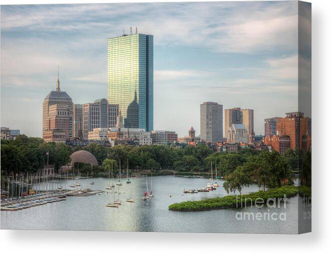Clarence Holmes Canvas Print featuring the photograph Boston Skyline I by Clarence Holmes