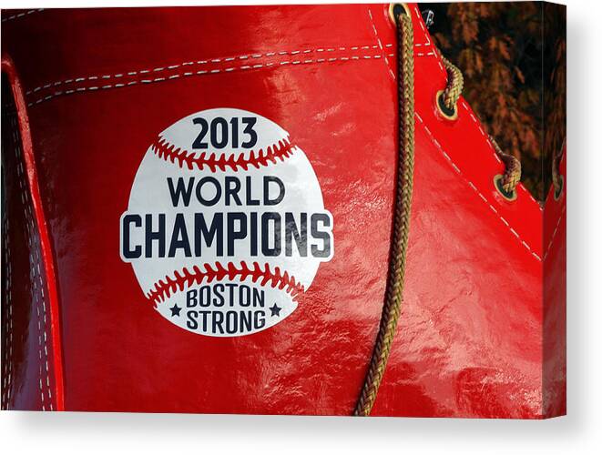 Boston Canvas Print featuring the photograph Boston Strong 2013 World Champions by Juergen Roth