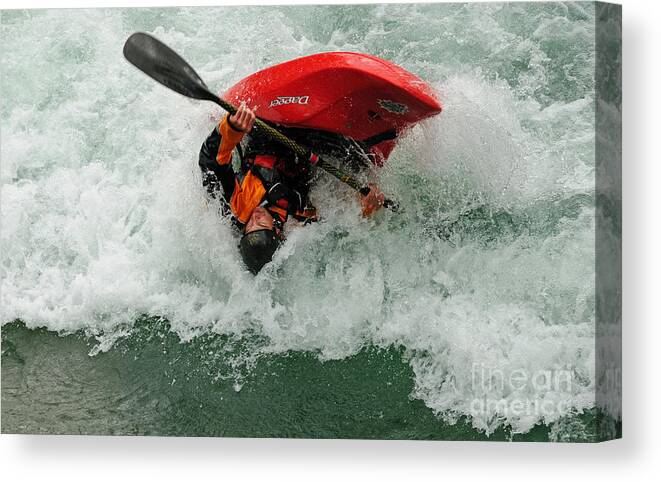 Kayaking Canvas Print featuring the photograph Bottoms Up by Vivian Christopher