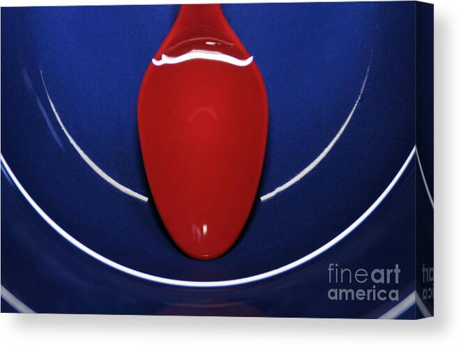 Abstract Canvas Print featuring the photograph Bowl Water Spoon by Dan Holm