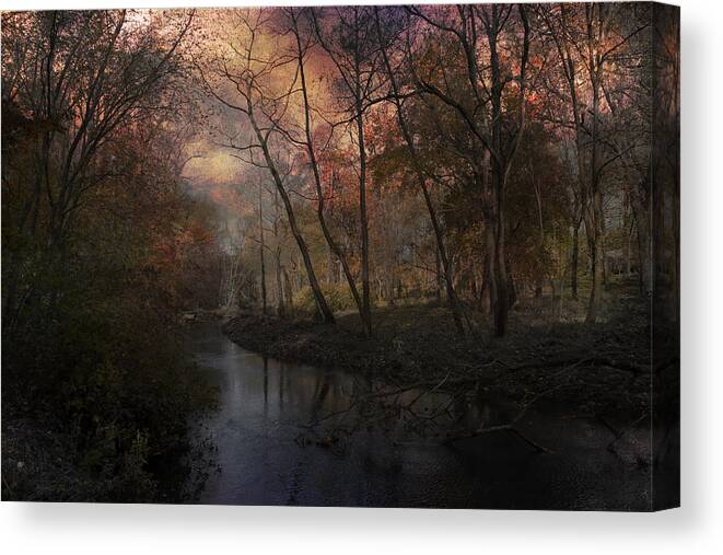 Dawn Canvas Print featuring the photograph Breaking of dawns early light by John Rivera