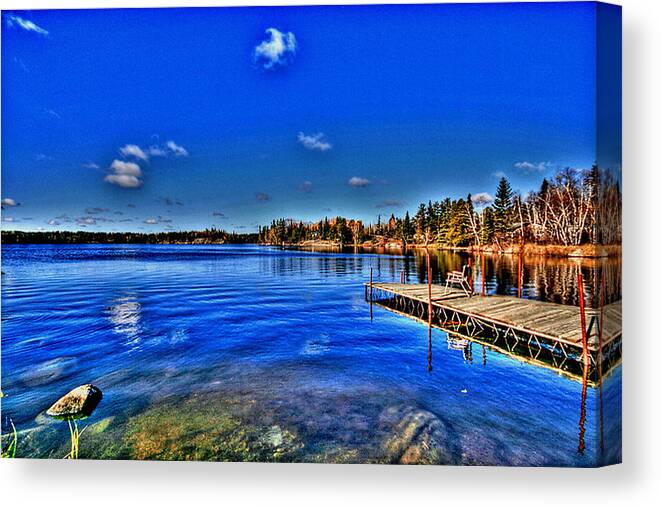 Lake Canvas Print featuring the photograph Brereton Lake by Larry Trupp