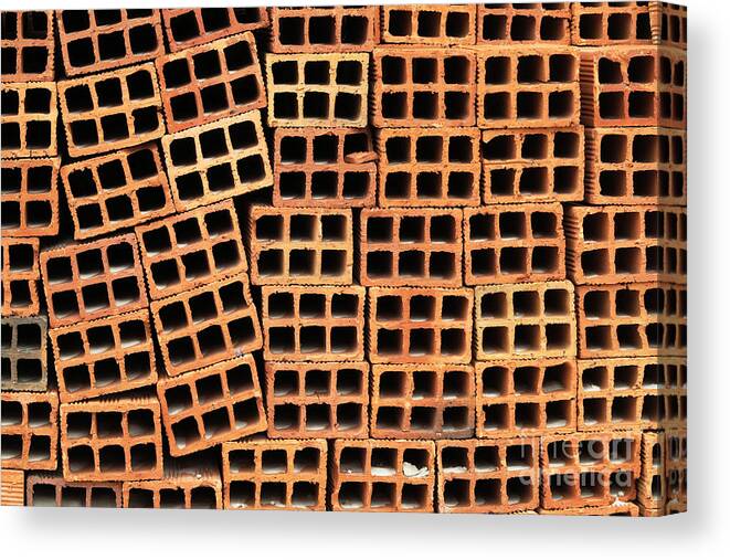 Brick Canvas Print featuring the photograph Brick Abstract by Vivian Christopher