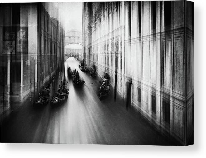 Venice Canvas Print featuring the photograph Bridge Of Sighs by Roswitha Schleicher-schwarz