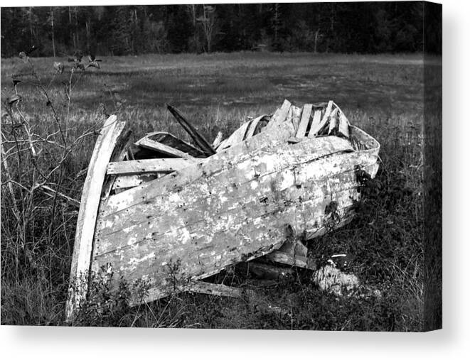 Old Boat Canvas Print featuring the photograph Broken Dreams by Mark Steven Houser