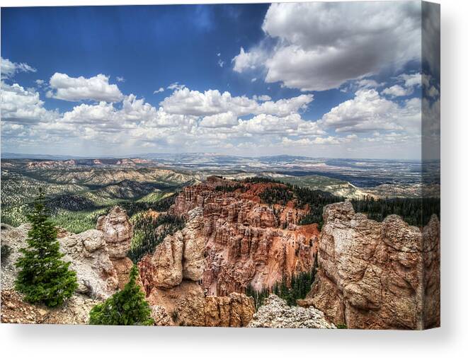 Bryce Canyon Canvas Print featuring the photograph Bryce Point by Tammy Wetzel