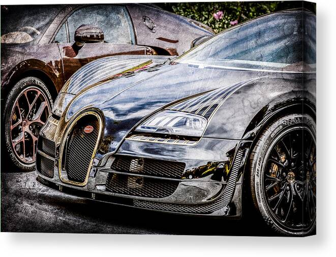 Bugatti Legend - Veyron Special Edition Canvas Print featuring the photograph Bugatti Legend - Veyron Special Edition -0845ac by Jill Reger