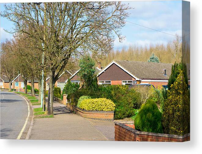 Architecture Canvas Print featuring the photograph Bungalows by Tom Gowanlock