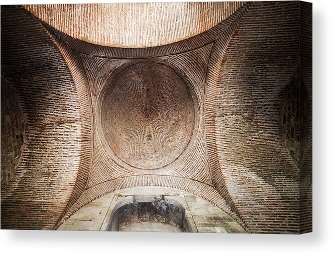Turkey Canvas Print featuring the photograph Byzantine Medieval Dome Ceiling by Artur Bogacki