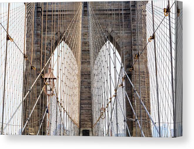 Brooklyn Canvas Print featuring the photograph Cabled Archways by Francois Roughol