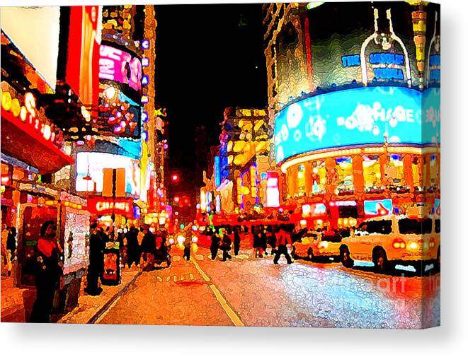 Nyc Canvas Print featuring the photograph Caffeine Dreams by Scott Evers