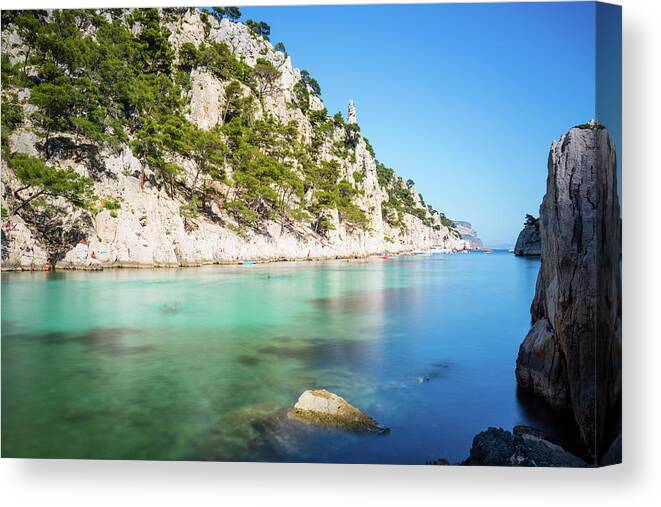 Scenics Canvas Print featuring the photograph Calanques by Mmac72